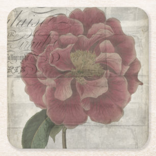 Dessous De Verre Carré III floral français