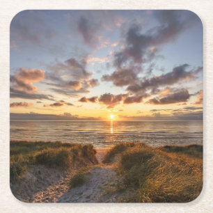 Dessous De Verre Carré Île Allemagne de Sylt