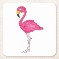 Ile tropicale Paradise Flamant rose rose chaud Ois