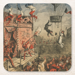 Dessous De Verre Carré Impression Humoristique D'Un Interprète Théâtral