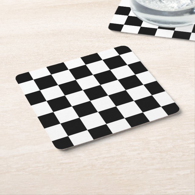 Dessous De Verre Carré Indicateur Checker (Incliné)