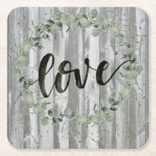 Dessous De Verre Carré Inspiration de ferme - amour