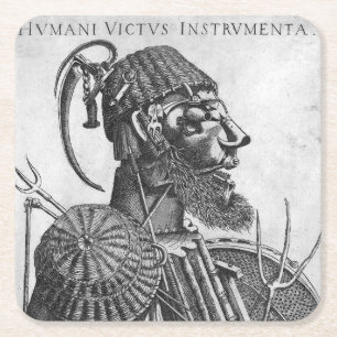 Dessous De Verre Carré Instruments de subsistance humaine, Arcimboldo