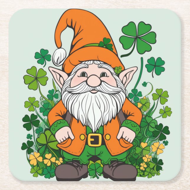 Dessous De Verre Carré Irish Gnome (Devant)
