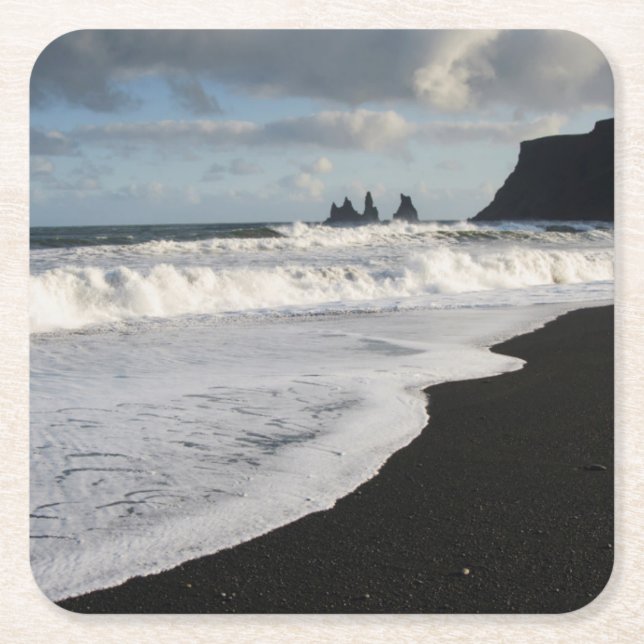 Dessous De Verre Carré Islande. Sud. Vik i Myrdal (Devant)