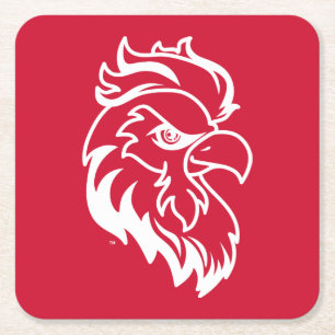 Dessous De Verre Carré Jacksonville State University Gamecocks Red Eagle
