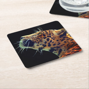 Dessous De Verre Carré Jaguar