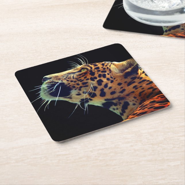 Dessous De Verre Carré Jaguar (Incliné)