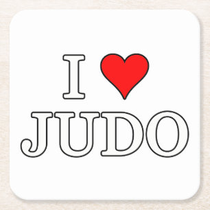 Dessous De Verre Carré J'aime le judo