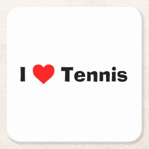 Dessous De Verre Carré J'aime le tennis