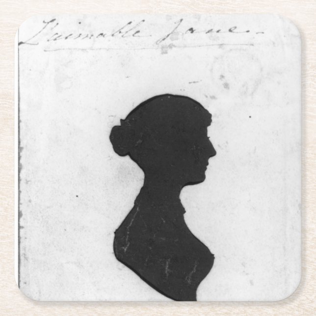 Dessous De Verre Carré Jane Austen Silhouette (Devant)