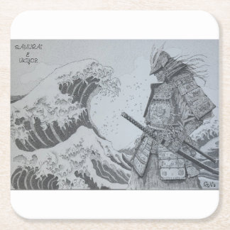 Dessous De Verre Carré Japanese samurai&ukiyoe original art