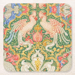 Dessous De Verre Carré Jardin de Cockatoo de Walter Crane