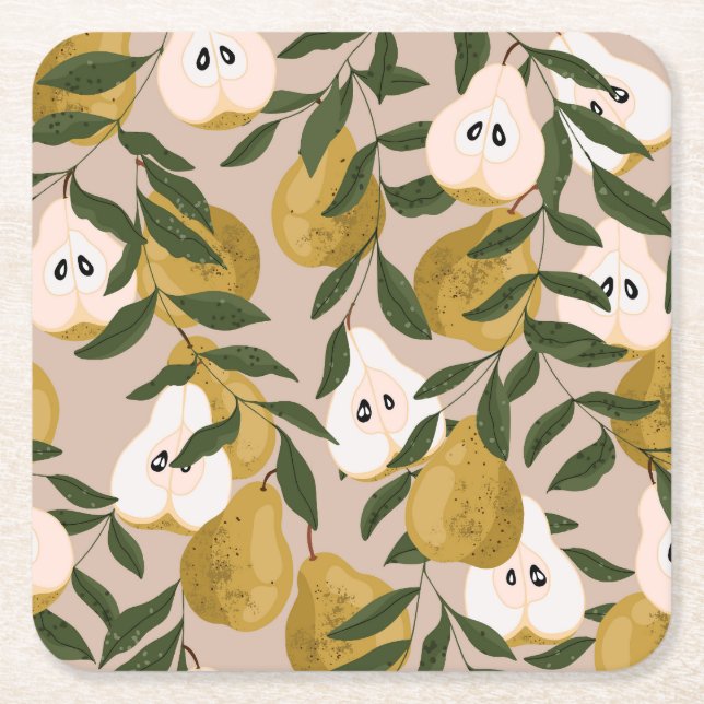 Dessous De Verre Carré Jardin de fleurs : Petites fleurs mignonnes (Devant)
