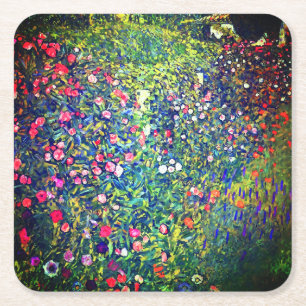 Dessous De Verre Carré Jardin italien Gustav Klimt