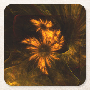 Dessous De Verre Carré Jardin mystique Art Abstrait