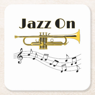 Dessous De Verre Carré Jazz dessus
