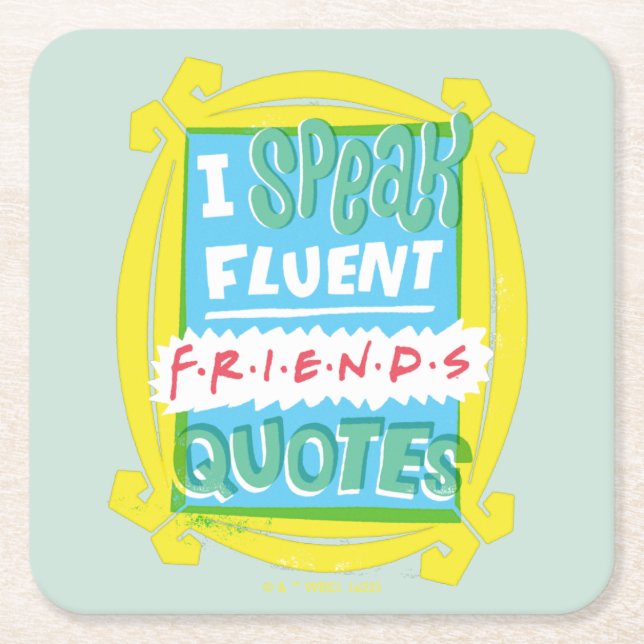 Dessous De Verre Carré Je parle des devis Fluent FRIENDS™ - Peephole (Devant)