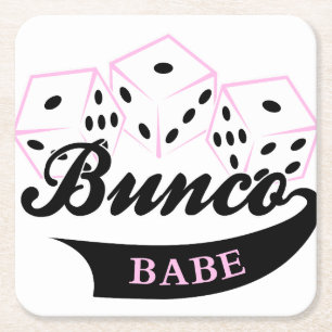 Dessous De Verre Carré Jeu de dés Bunco
