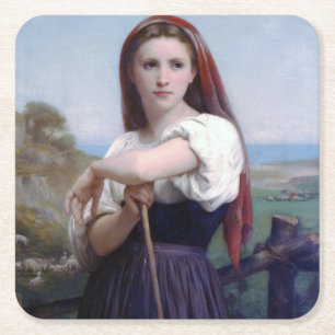 Dessous De Verre Carré Jeune Bergère, Bouguereau