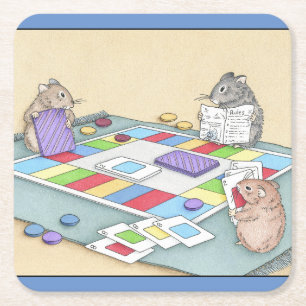 Dessous De Verre Carré Jeux Hamster