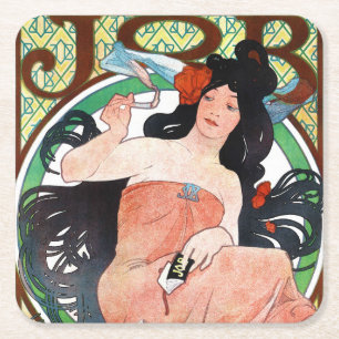 Dessous De Verre Carré JOB, Mucha