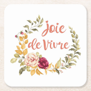 Dessous De Verre Carré Joie de Vivre