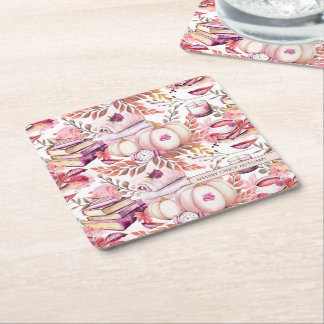 Dessous De Verre Carré Joli Shabby Chick Motif d'automne
