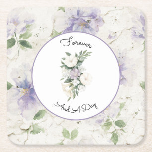 Dessous De Verre Carré Jolies fleurs de lavande violette