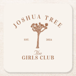 Dessous De Verre Carré Joshua Tree Bachelorette Girls Club