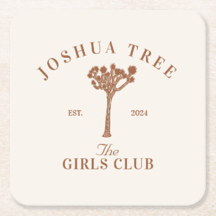 Dessous De Verre Carré Joshua Tree Bachelorette Girls Club