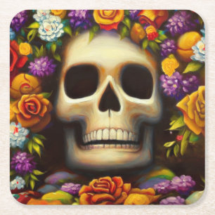 Dessous De Verre Carré Jour des Morts Ofendra 5