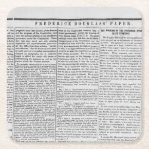 Dessous De Verre Carré Journal Frederick Douglas Imprimer