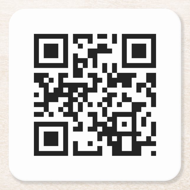 Dessous De Verre Carré Joyeux anniversaire pour vous QR Code (Devant)