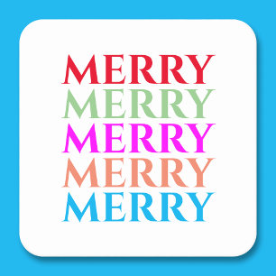 Dessous De Verre Carré Joyeux Dessous de verre de Noël colorés