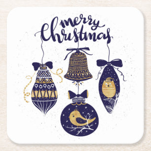 Dessous De Verre Carré Joyeux Noël
