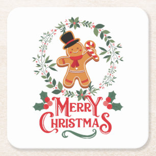 Dessous De Verre Carré Joyeux Noël
