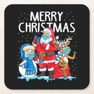 Dessous De Verre Carré Joyeux Noël 2023