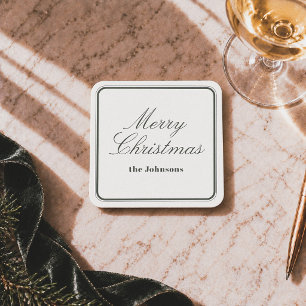 Dessous De Verre Carré Joyeux Noël éditorial élégant