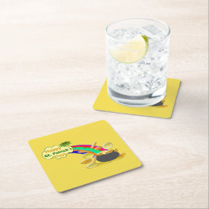 Dessous De Verre Carré Joyeux St. Patrick's Day Pot of Gold