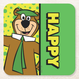 Dessous De Verre Carré Joyeux Yogi Bear