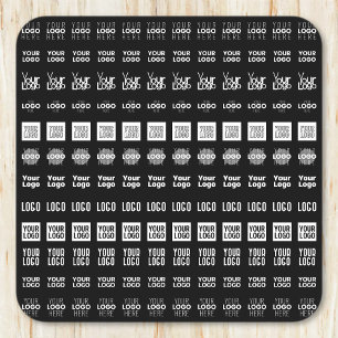 Dessous De Verre Carré Jusqu'à 12 Logos différents ou images téléchargées