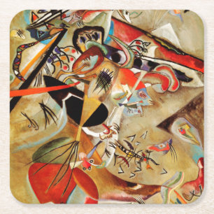 Dessous De Verre Carré Kandinsky Composition Peinture Abstraite