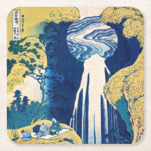 Dessous De Verre Carré Katsushika Hokusai - Chutes Amida