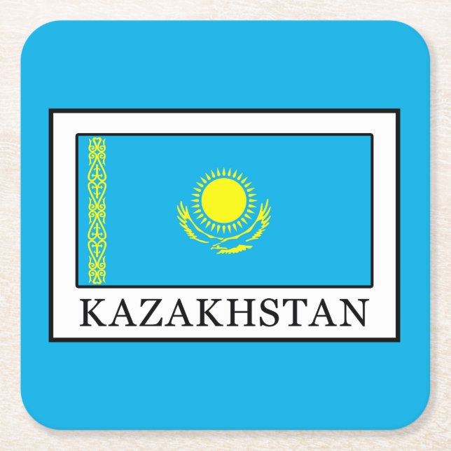 Dessous De Verre Carré Kazakhstan (Devant)