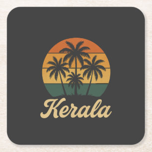 Dessous De Verre Carré kerala inde