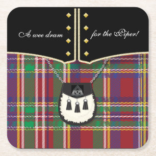 Dessous De Verre Carré Kilt