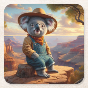 Dessous De Verre Carré Koala Grand Canyon