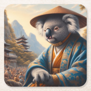 Dessous De Verre Carré Koala Japon ancien