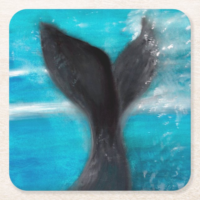 Dessous De Verre Carré La baleine (Devant)